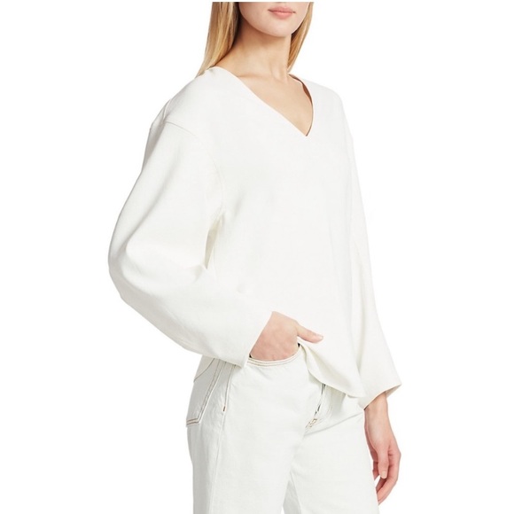 Tibi Chalky drape sculpted top EUC - Picture 4 of 8